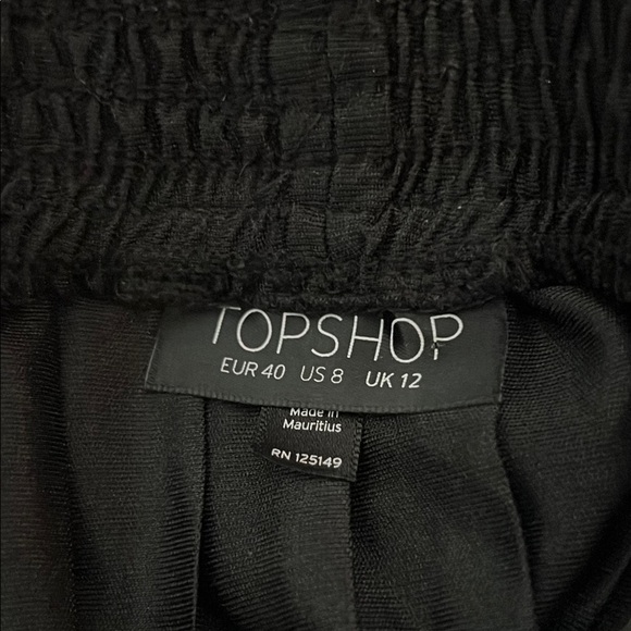 Topshop Black High-Low A-Line Skirt Cocktail - Picture 4 of 4